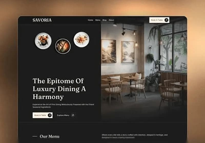 Website pentru restaurant